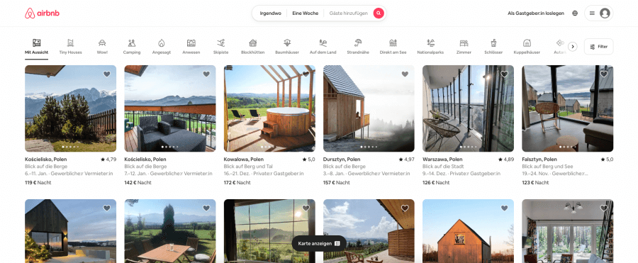 Airbnb-Website